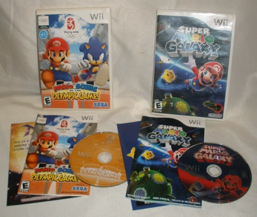 Works 2 Wii Games Super Mario Galaxy Mario & Sonic Olympic Games Beijing 2008