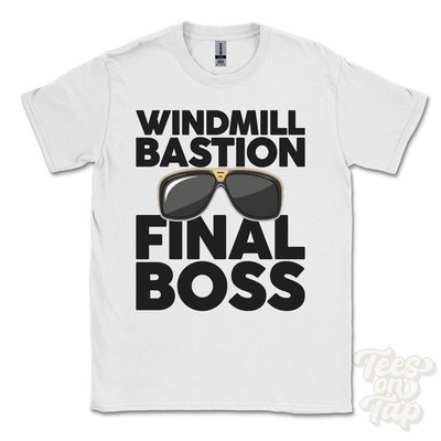 WINDMILL BASTION FINAL BOSS T-SHIRT lustiges Weihnachtsgeschenk Berwick-upon-Tweed