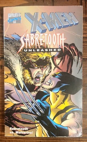 X-Men Sabertooth Unleashed Marvel Comics 1995 Sprinter By Vicki Forman - Imagen 1 de 6