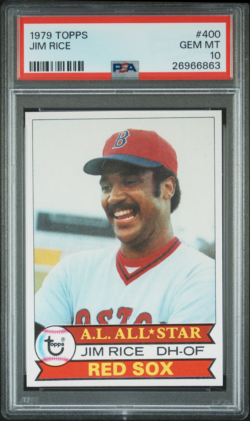 1979 TOPPS #400 JIM RICE PSA 10