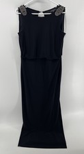 R&M Richards Formal Long Evening Gown Dress Womens Size 8 P Petite Black