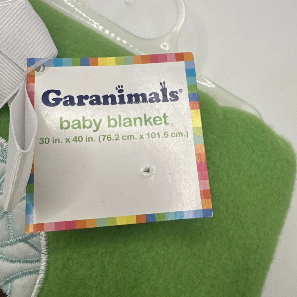 NUEVO CON ETIQUETAS Verde Mono Bebé Lovey Manta de Seguridad Vellón Selva Foto 3 de 4