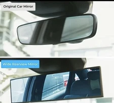 HD Wide-Angle Rearview Mirror For Cars - Anti-Glare, Easy Install Clip-On Design