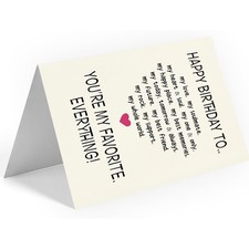 Birthday Card for Husband Boyfriend Soulmate, Romantic Sweet Love Gift for Him