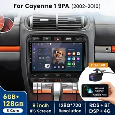 6+128GB For Porsche Cayenne 2002-2010 Carplay Radio Android GPS NAVI WIFI W/CAM