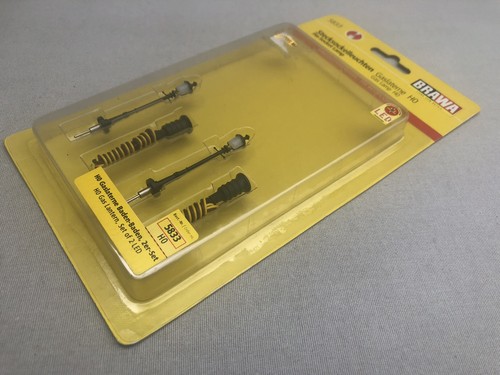 Brawa 5833 Calibre HO 2x Pin Enchufe LED Gas Faroles Sellados | Condition: New