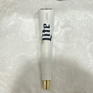 Miller Lite The Original Pilsner Beer Tap Handle White Wood Made in USA
