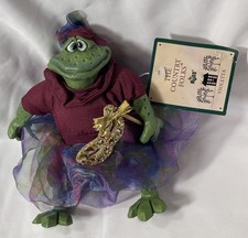 RUSS The Country Folks Frog Violetta 5" VTG