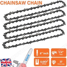 4Pack 6" Chain Saw Chain For 6 inch Mini Electric Chainsaw Hand Held Wood Cutter
