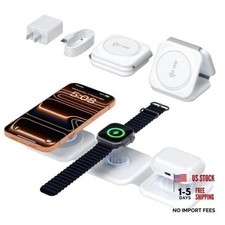 15W Travel Charging Station for Apple Multiple Devices, 3 in 1 Foldable