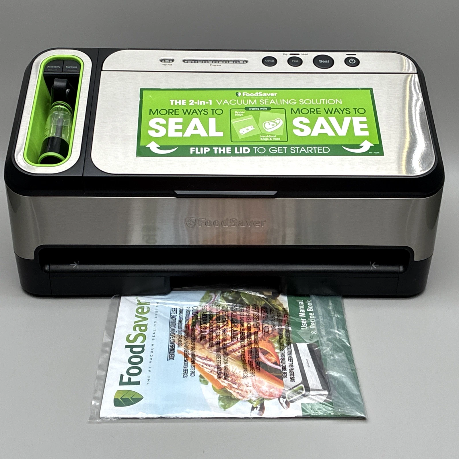 FoodSaver V4825 2-in-1 Vacuum Sealer Machine Black / Silver + Bags TESTED
Opens in a new window or t