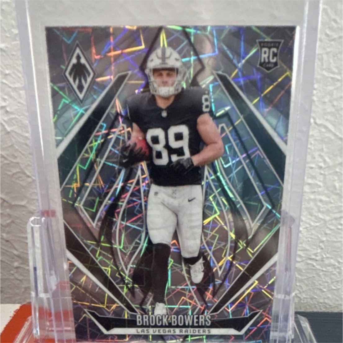 Panini 2024 Phoenix Brock Bowers #165 Lazer Las Vegas Raiders NFL Rookie