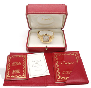 Cartier Panthère Large 1060 18K Yellow Gold Quartz 29mm Watch in Box LW 53