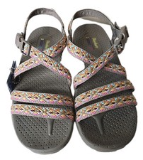Sandalias Skechers NUEVAS SIN CAJA para mujer Reggae Dream Weaver color topo talla 8 NUEVAS
