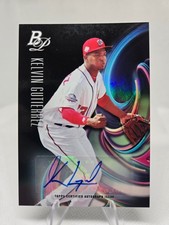 2018 Bowman Platinum Top Prospects Auto Kelvin Gutierrez #TOP-35 Auto