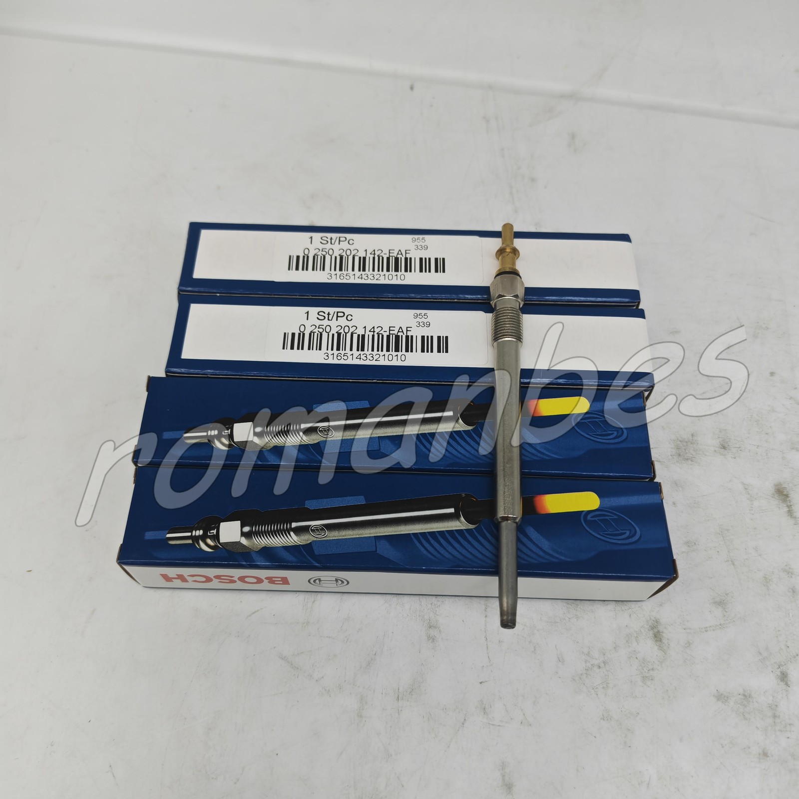 4X 0250202142 Bosch Glow Plug Set Kit Fit For Dodge Sprinter Freightliner Diesel