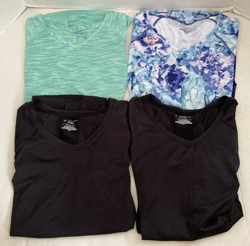 FOUR Women's Tek Gear Active Wear Tops v-necks Assorted Colors Size Small Used