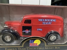 Melbourne Magic 1996, ERTL 1938 CHEVY PANEL DELIVERY TRUCK, COIN BANK F816