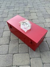 NOS VINTAGE SNAP ON 1981 KRA-30B METAL TOOL STORAGE CHEST BOX 21" X 9" X 9" Red