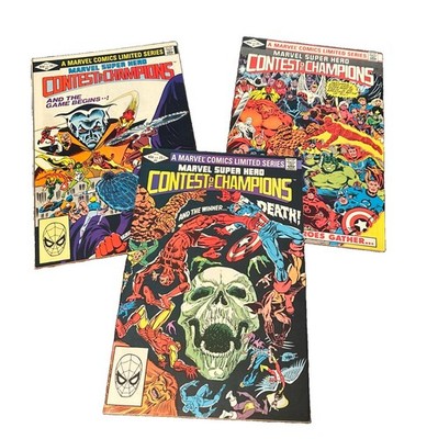 Marvel Super Hero Contest of Champions #1-3 (Complete Series) 1982 (lot of 3)