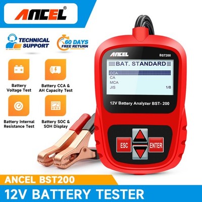 ANCEL BST200 12V Car Battery Analyzer Digital Tester for Car Truck 100-1100 CCA 