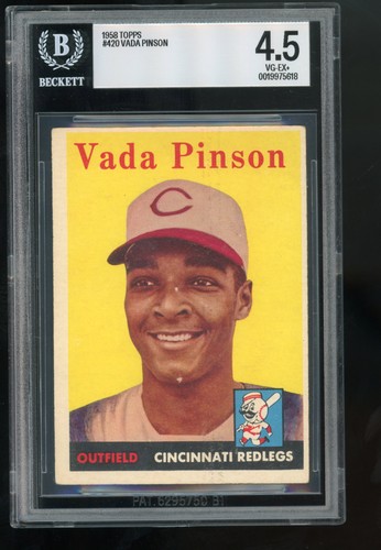 1958 Topps Vada Pinson #420 card