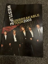 Westlife Unbreakable Tour Programme 2003
