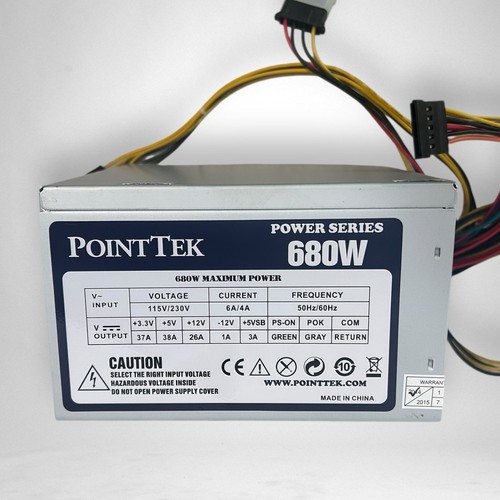 Point Tek ATX Netzteil 680W 20+4 Pin Stecker - Bild 7 von 7