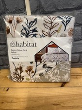 Habitat autumn foliage double bed duvet set CG H63