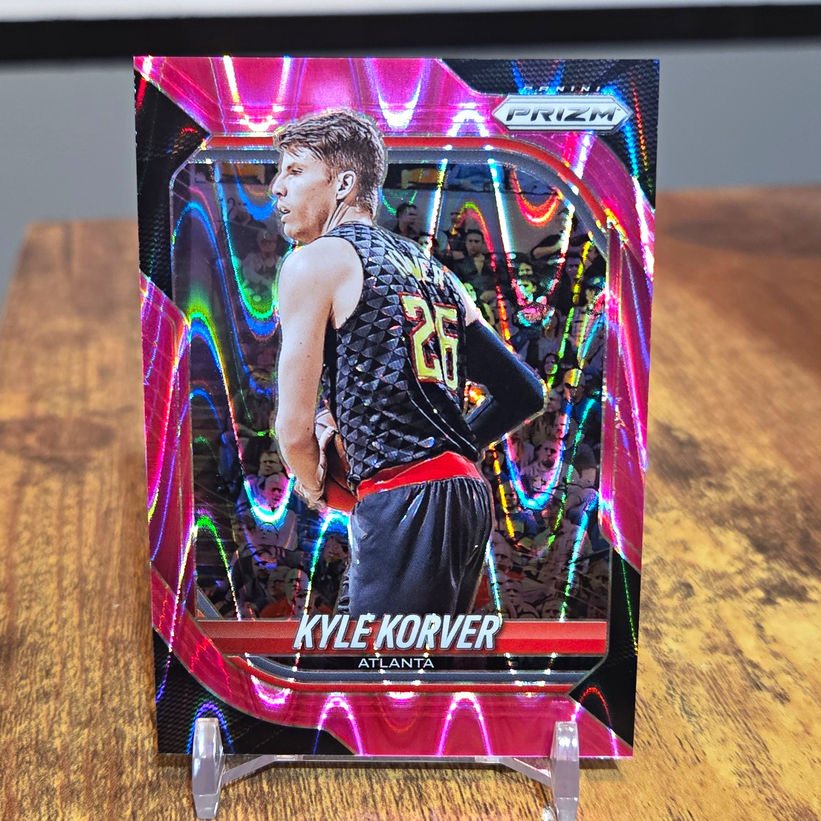 2025-26 Prizm Kyle Korver Pink Wave Prizm #61 Atlanta  /99