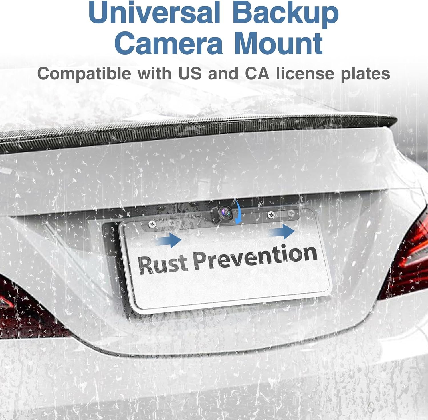 Pixelman Stainless Back Up Camera License Plate Mount,Universal License... 