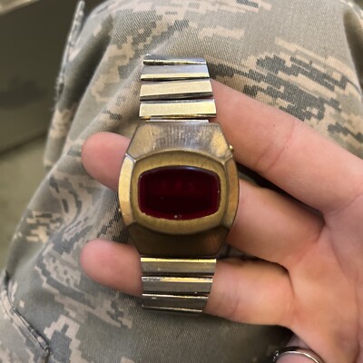 compu chron wristwatch as is for parts or repair