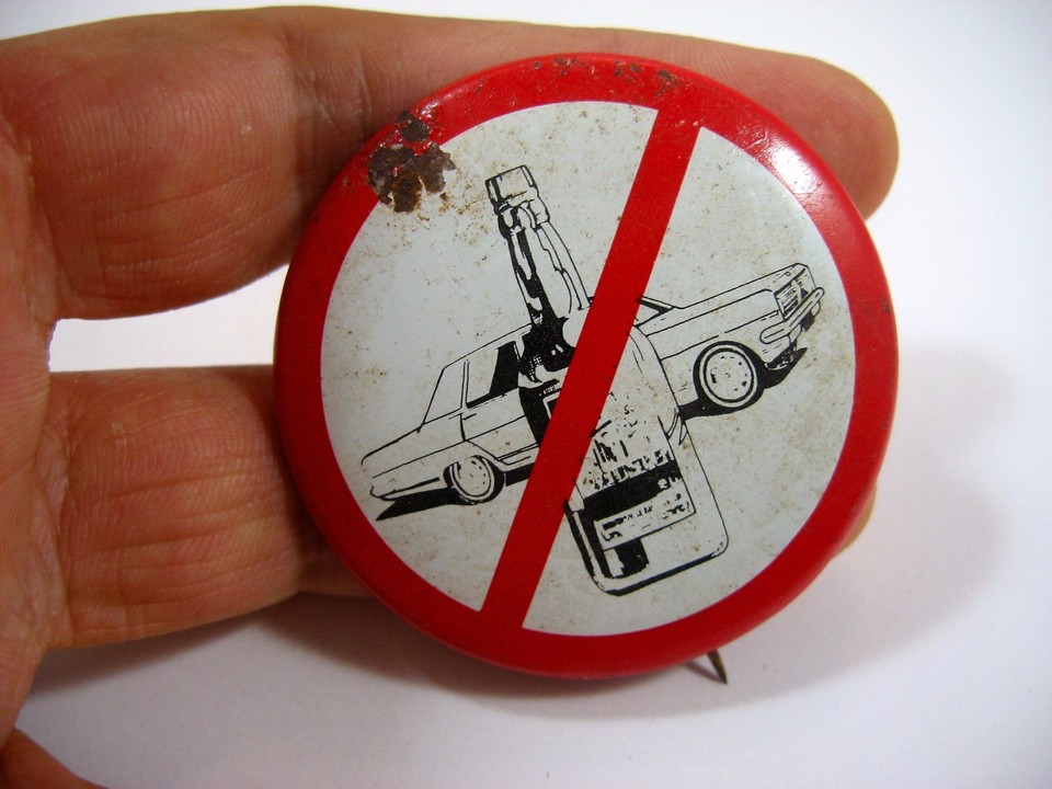 Vintage Don't Drink and Drive Pinback Button PSA Anti-DUI Slogan 1970s ...