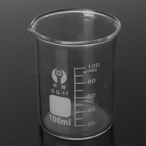 5pcs/Set Clear Glass Beaker Chemistry Laboratory Borosilicate Measuring Cylinder - Picture 12 of 12
