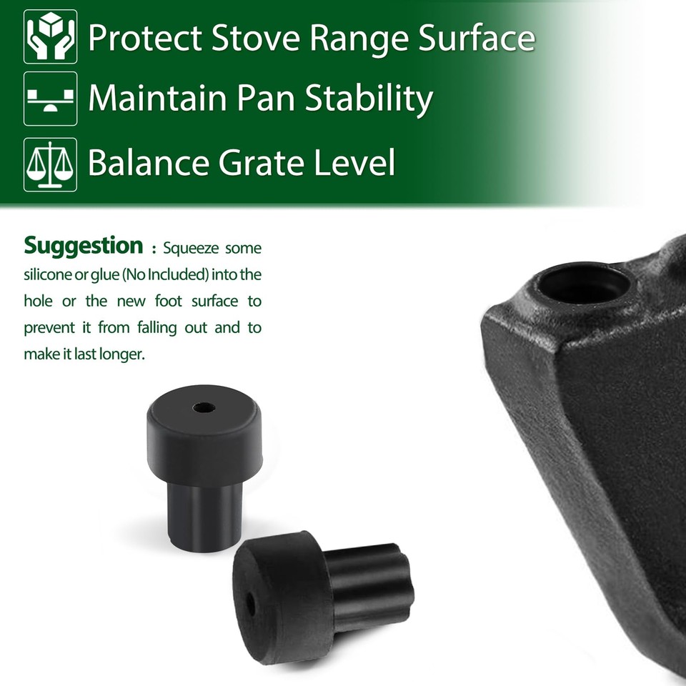 W10919249 Grate Rubber Feet for Samsung Rubber Feet Range Parts