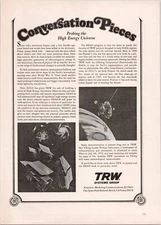 TRW NASA High Energy Astronomy Observatories HEAO Vintage Print Ad 1975