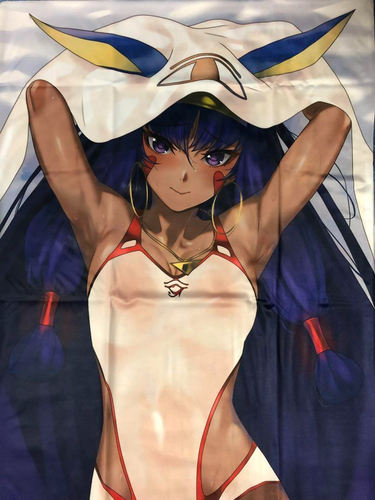 Dakimakura Cover FGO Swimsuit Nitocris Life-size 160×50cm Japan Pillow oki11 - Picture 2 of 4