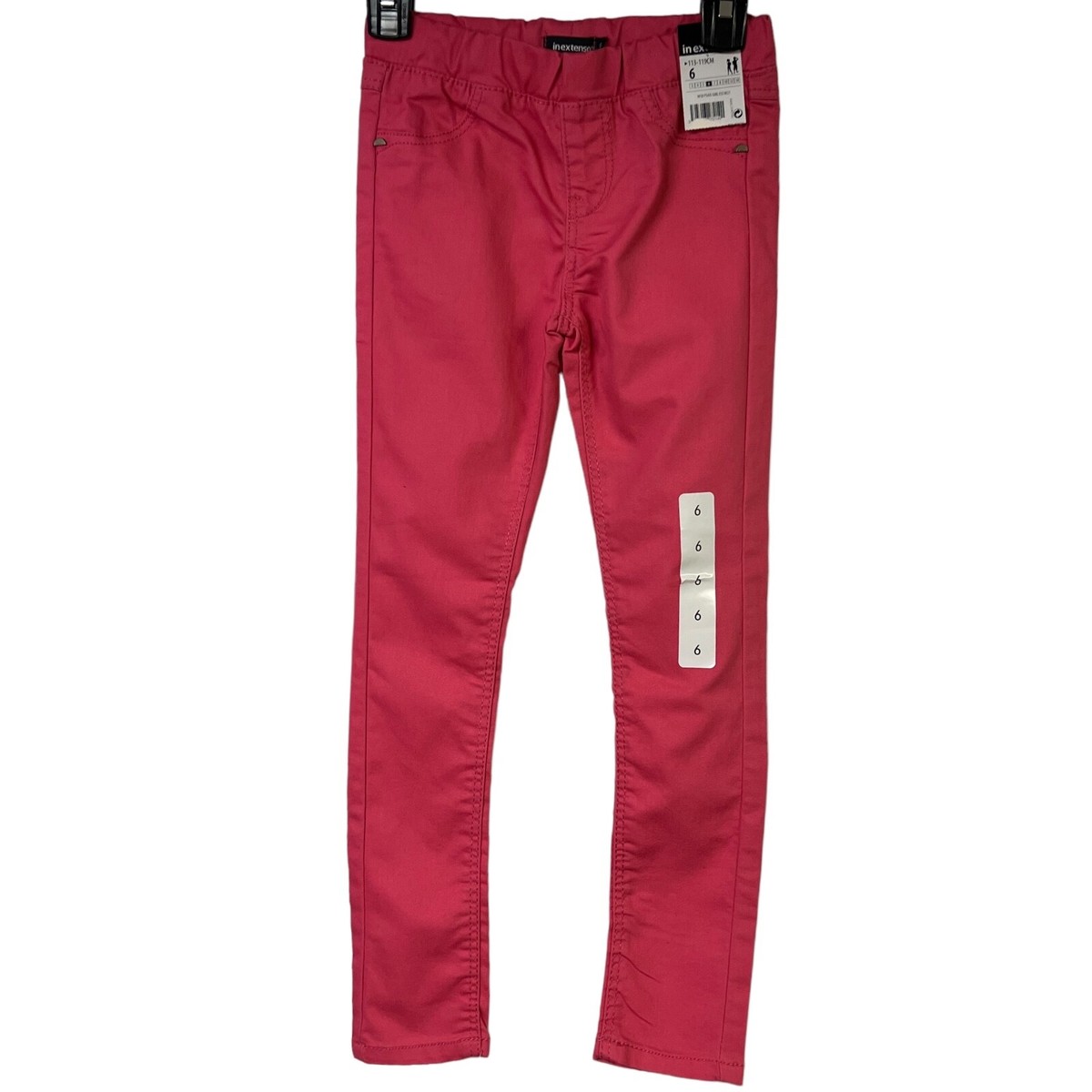 In Extenso Pants Girls Size 6 NEW Adjustable Waist Pockets