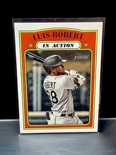 2021 Topps Heritage In Action Luis Robert #34 - Chicago White Sox