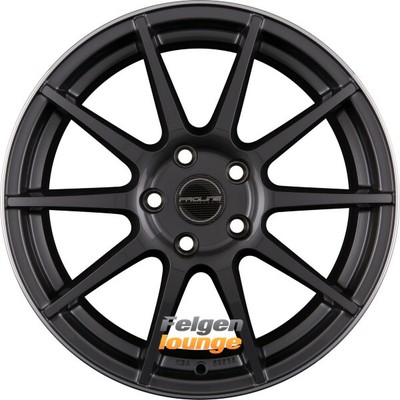 4x ProLine Wheels UX100 Grey Rim Polished (GRP) 7,5x17 ET37 5x108 