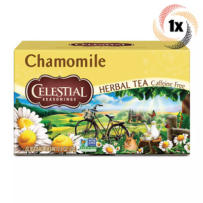 1x Box Celestial Seasonings Chamomile Herbal Tea | 20 Bags Each | 0.9oz