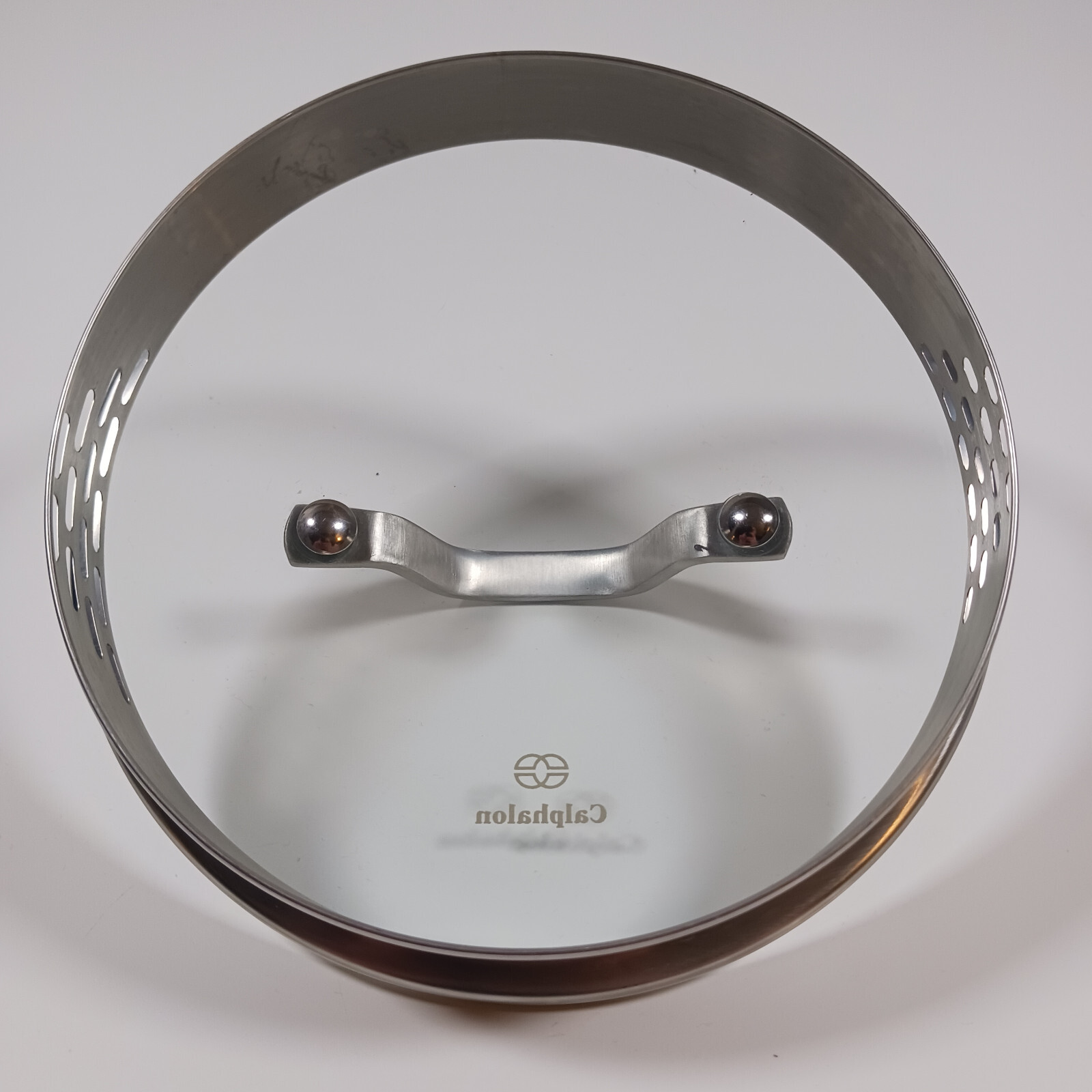 Calphalon 7’’ Inch Strainer Glass & Stainless Steel Replacement Lid Only