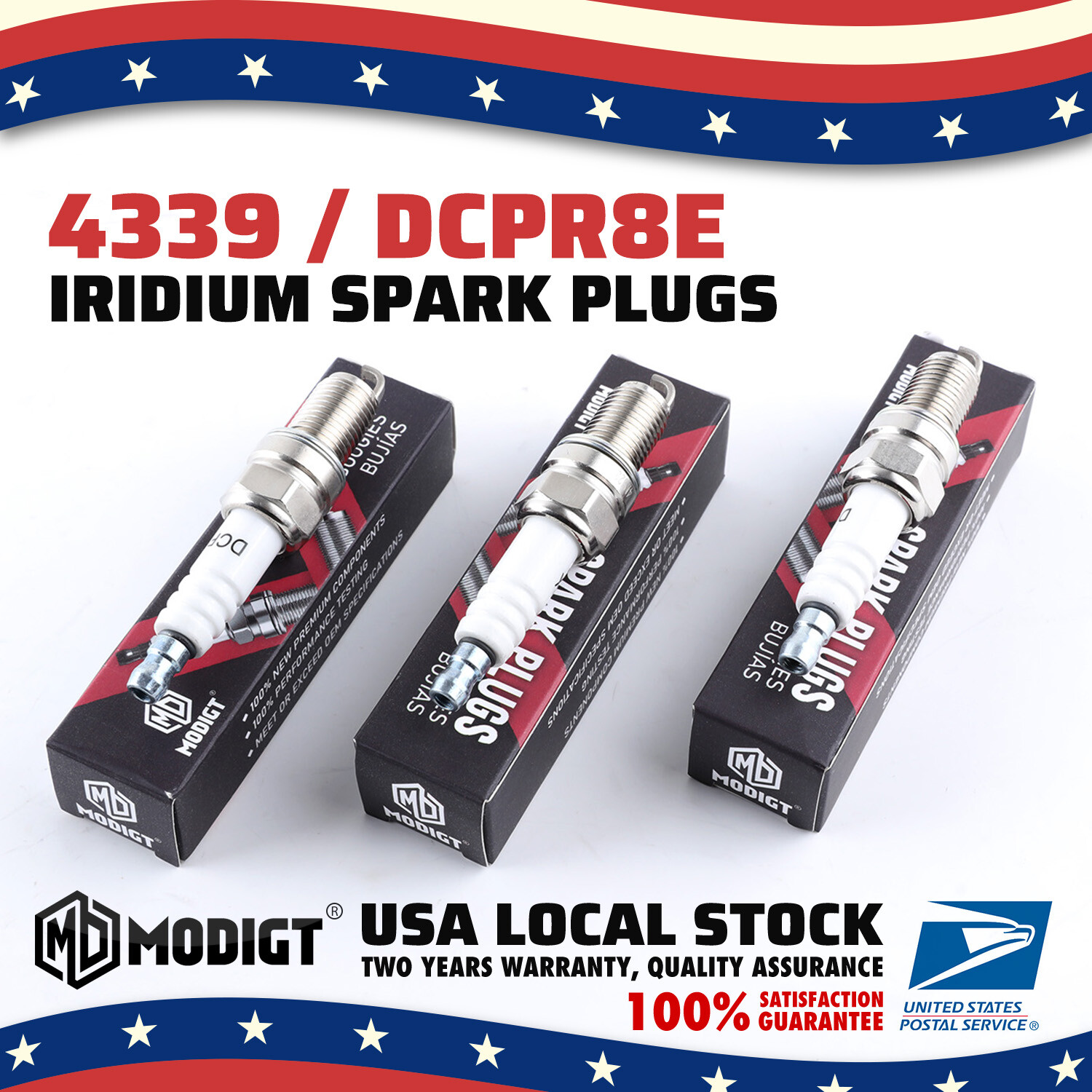 For NGK Standard Series Spark Plug DCPR8E 4339 OEM Quality Genuine 6PCS US NEW