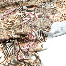 Muster Jersey weicher Bekleidungsstoff in Rot Orange Kleiderjersey Meterware