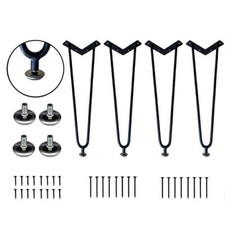 LIHANG 16inch Hairpin Table Legs Set of 4 Desk Legs 800lbs Load Capacity Each...