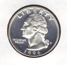 1996-S PROOF WASHINGTON QUQATER
