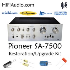 Pioneer SA-7500 ricostruzione restauro recap upgrade kit riparazione condensatore