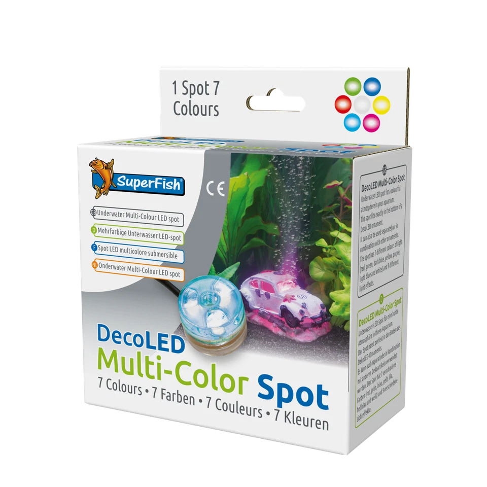 SuperFish Multi-Color LED Spot für mehr Atmosphäre in Ihrem Aquarium