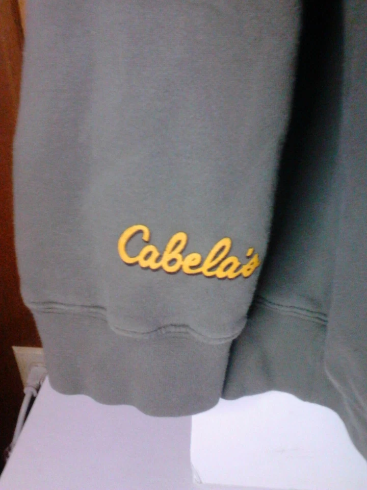 Further Out Cabela's Outfitter pullover hoodie Pheasant green size L-XL no size - Imagem 4 de 4