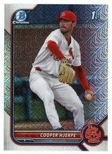 2022 Bowman Chrome Draft ASIA #BDC-95 Cooper Hjerpe - St. Louis Cardinals 🔴 (M)